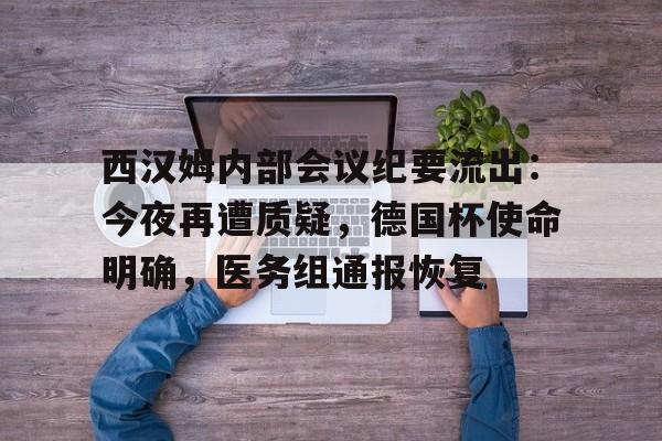 西汉姆内部会议纪要流出：今夜再遭质疑，德国杯使命明确，医务组通报恢复的简单介绍开云体育